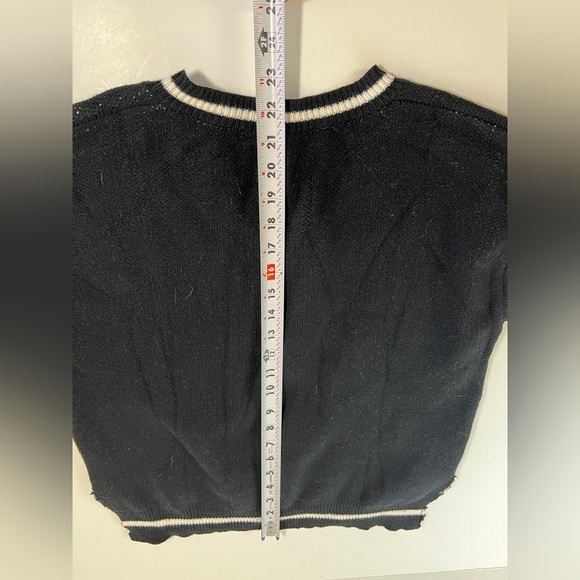 Black Skull Casual Long Sleeve Knitted Sweater Large - Picture 5 of 9